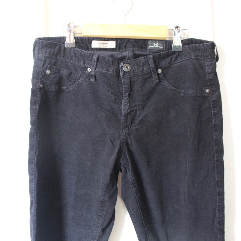 Ag Adriano Goldschmeid Women's Black Corduroy Jeans